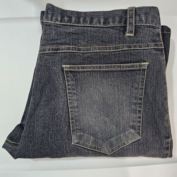 R Denim Womens Sz 12 Floral Beaded Embroidered Y2K Straight Leg Jeans Black Wash - Picture 10 of 10